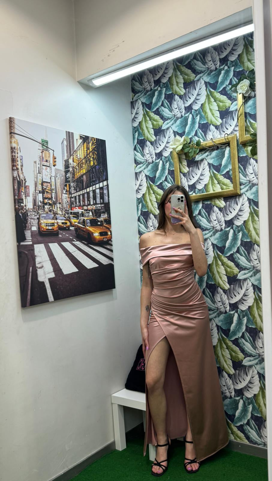 VESTITO LUNGO RASO MONICA