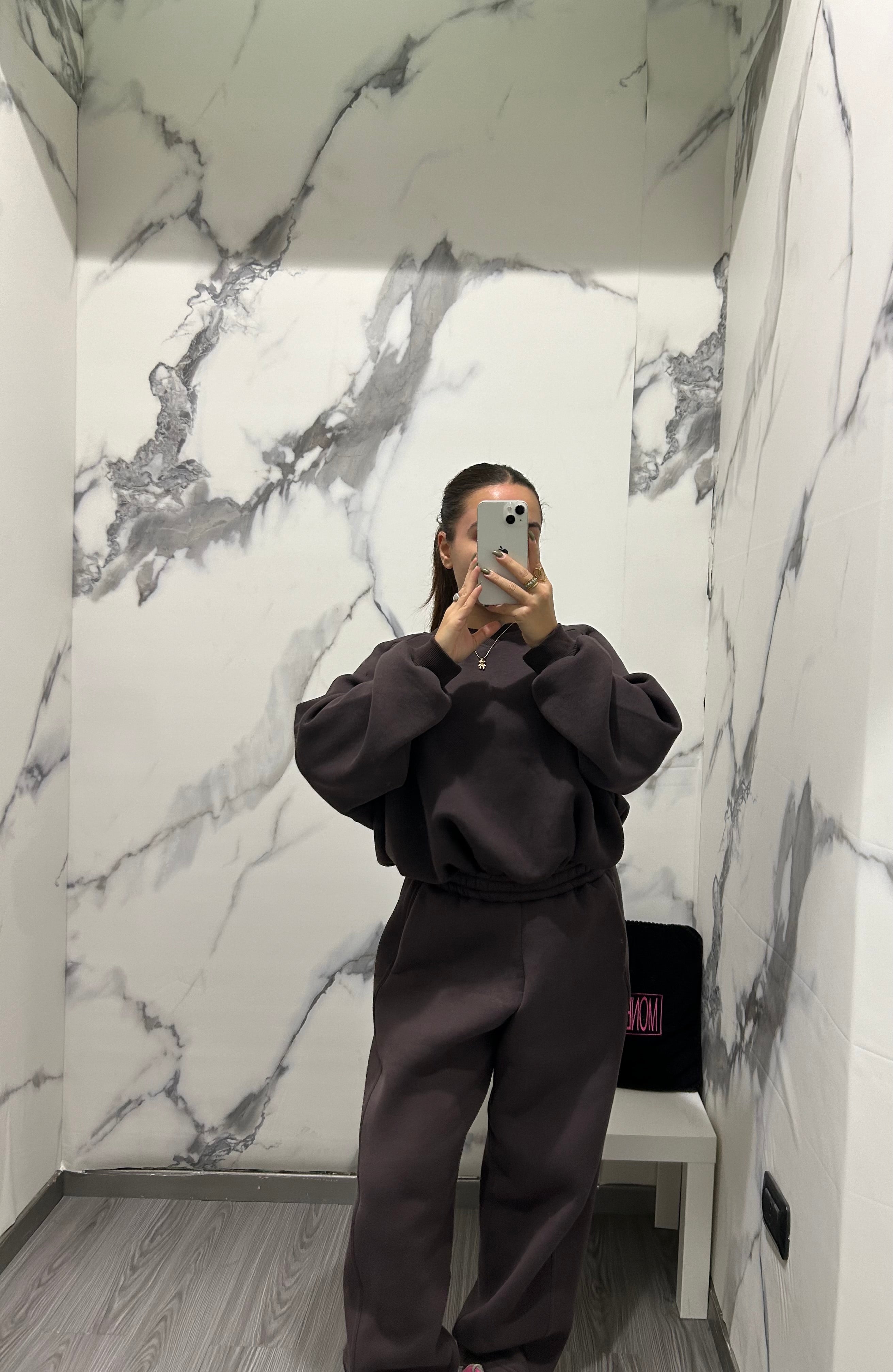 Tuta felpata all’interno