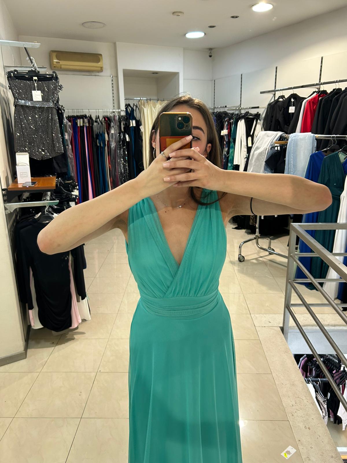 VESTITO LUNGO VELO ROBY