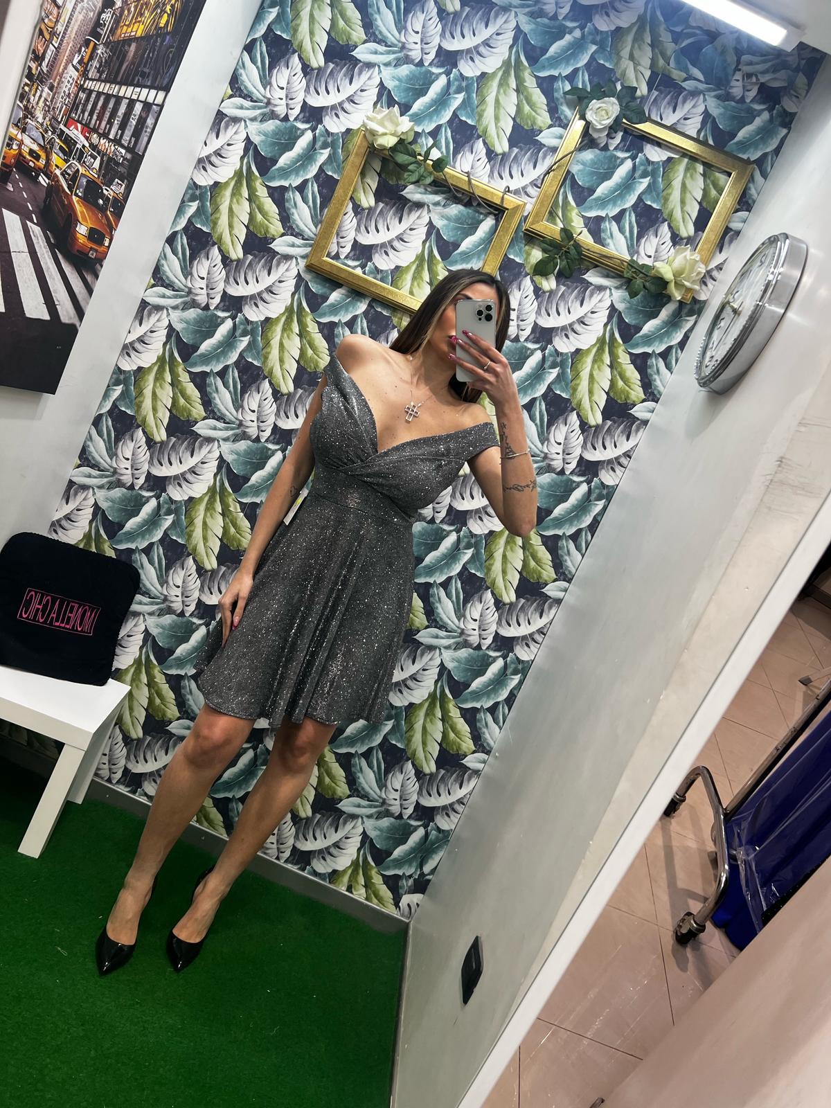 VESTITO SCOLLO A CUORE CORTO LARGO