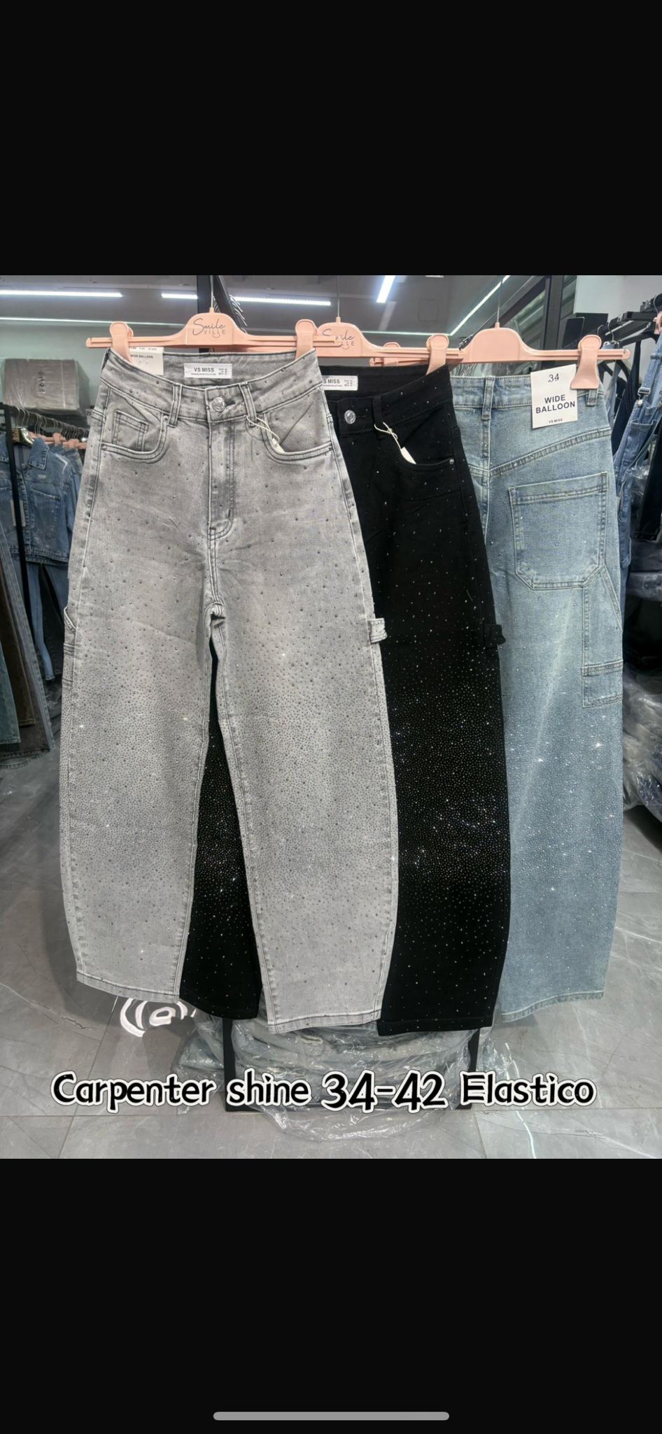 JEANS BALLON GLITTER JEANS