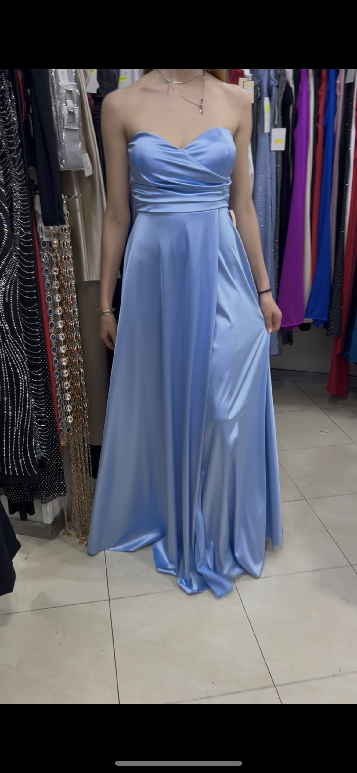 VESTITO LUNGO RASO LUCY