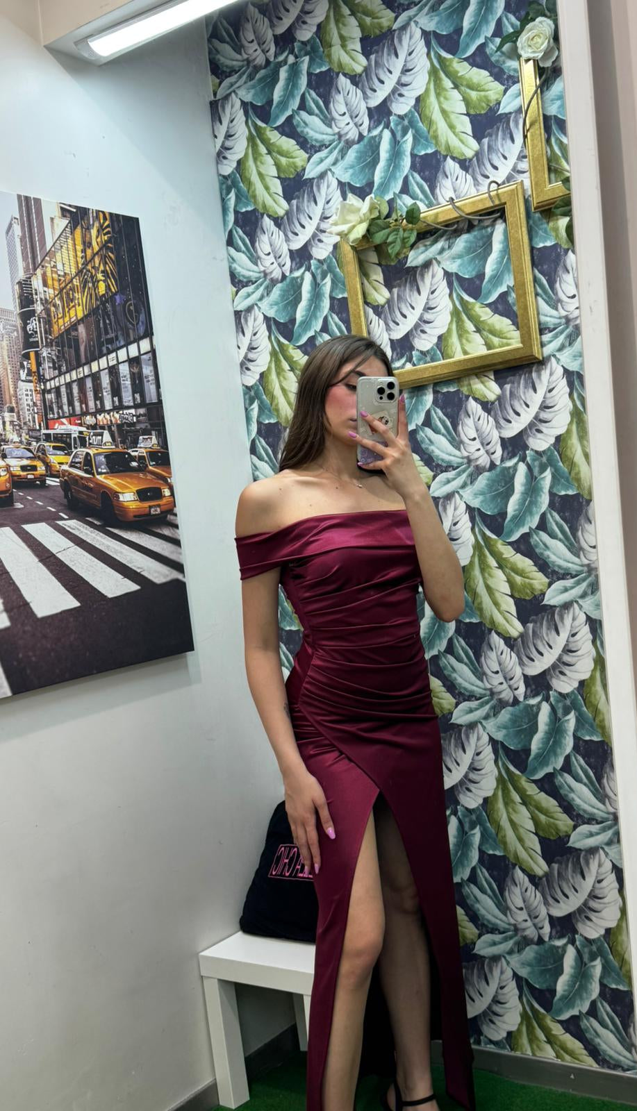 VESTITO LUNGO RASO MONICA