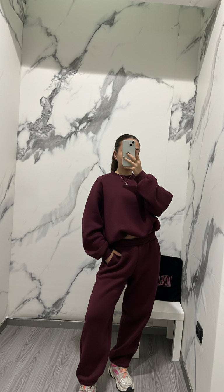 Tuta felpata all’interno