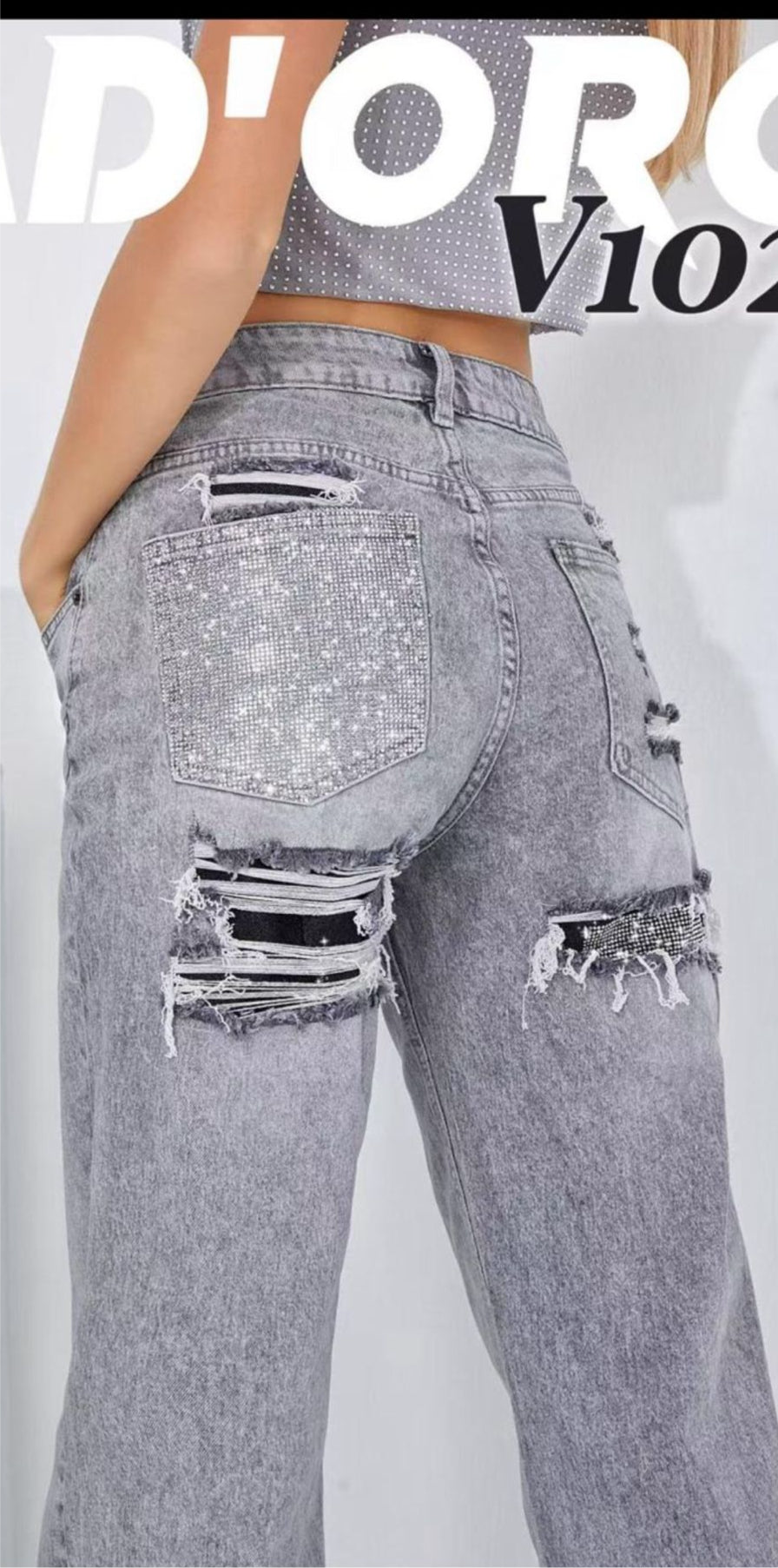 JEANS STRAPPO DIETRO