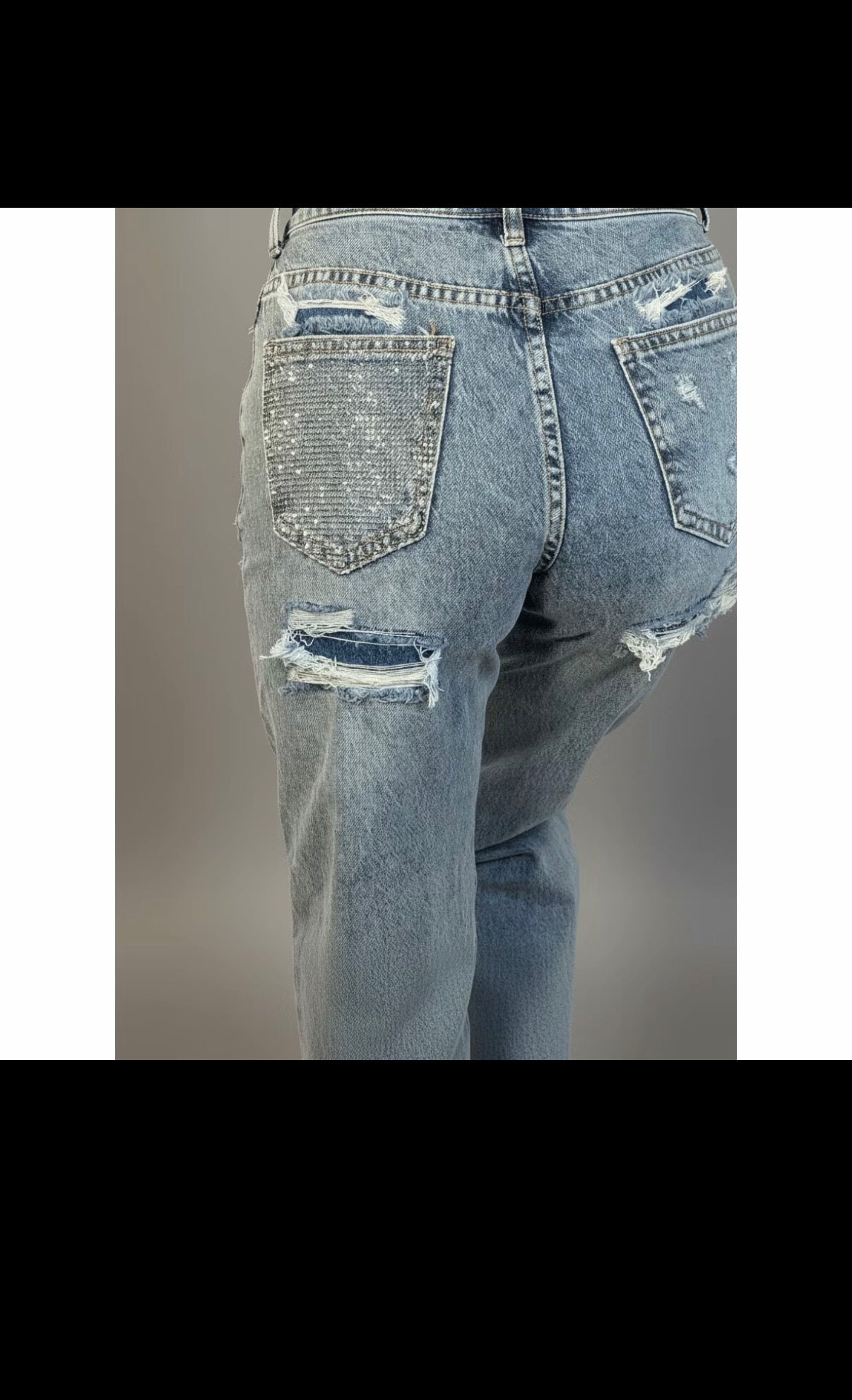 JEANS STRAPPO DIETRO