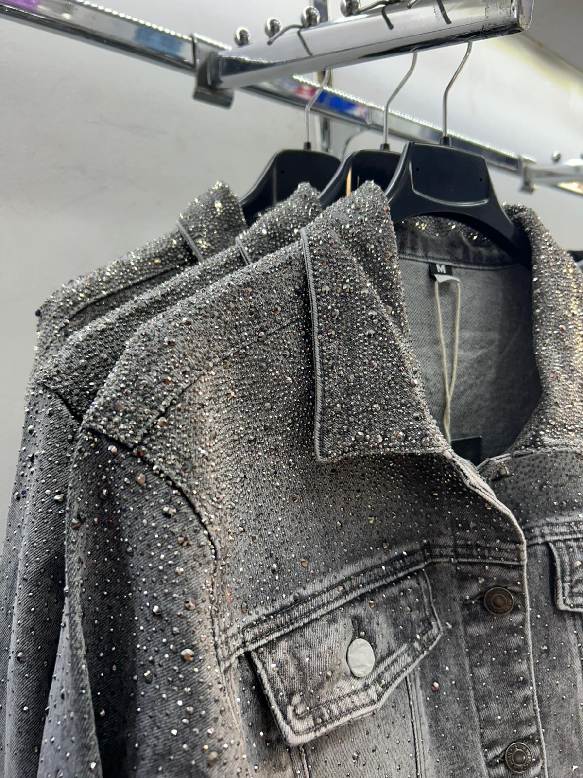 Giacca di Jeans Brillantini