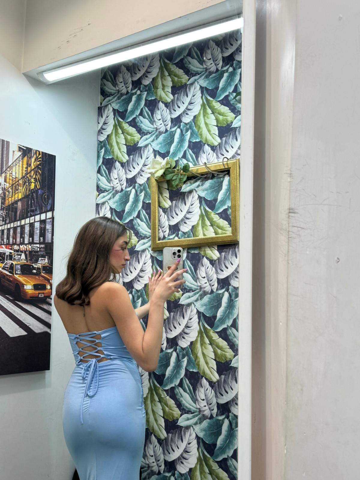 VESTITO LUNGO LICRA CON VORTICE