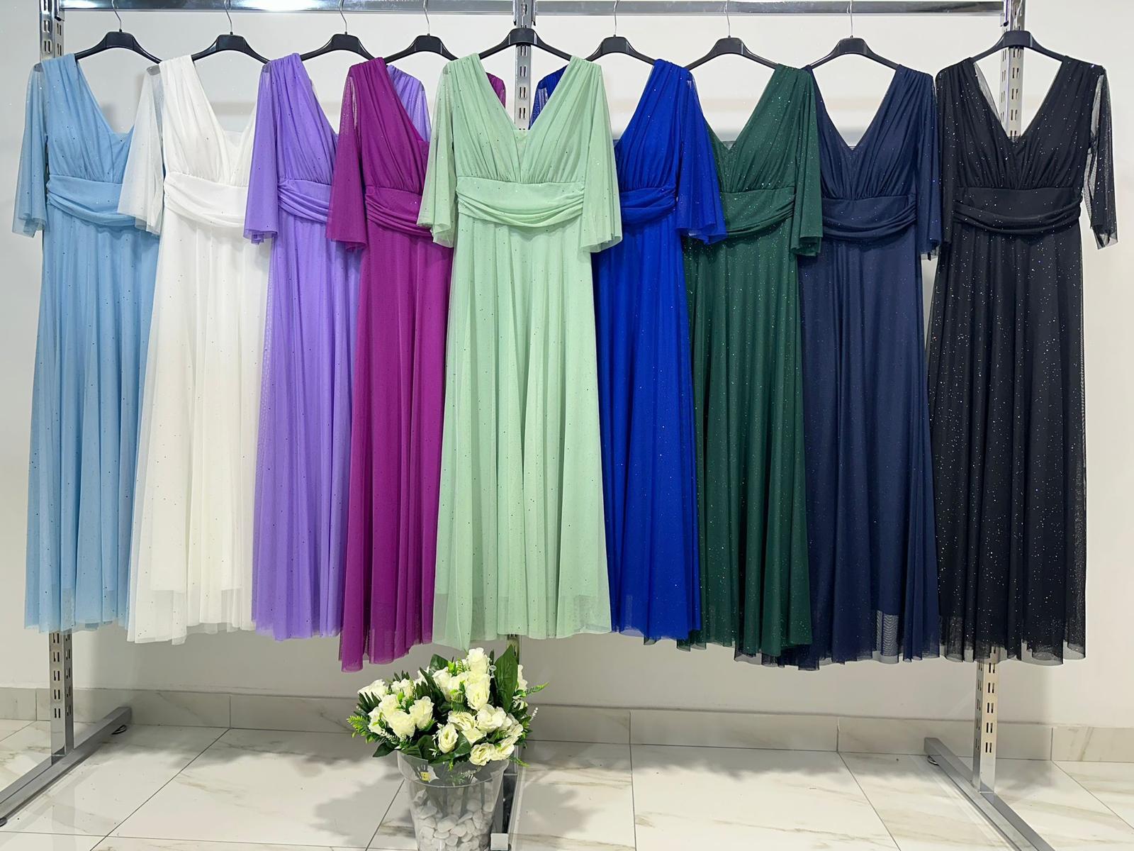 VESTITO VELATO MANICHETTA