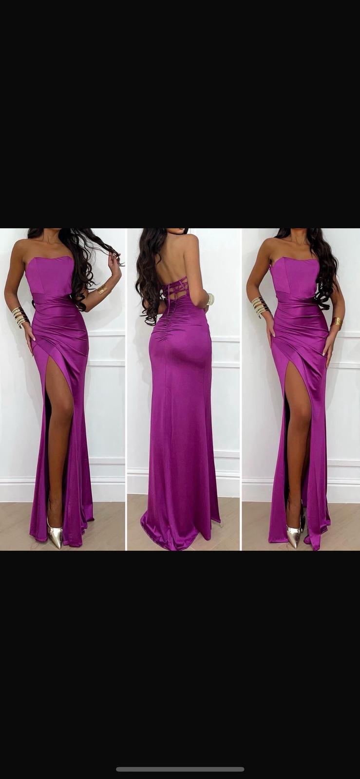 VESTITO LUNGO A FASCIA AMBRA