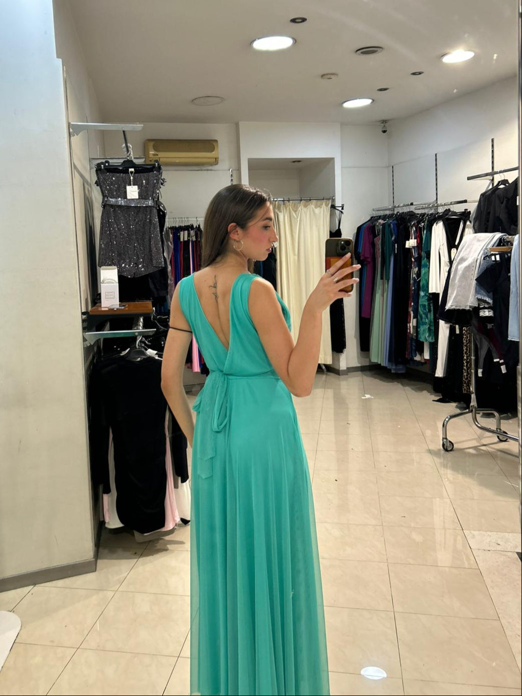 VESTITO LUNGO VELO ROBY