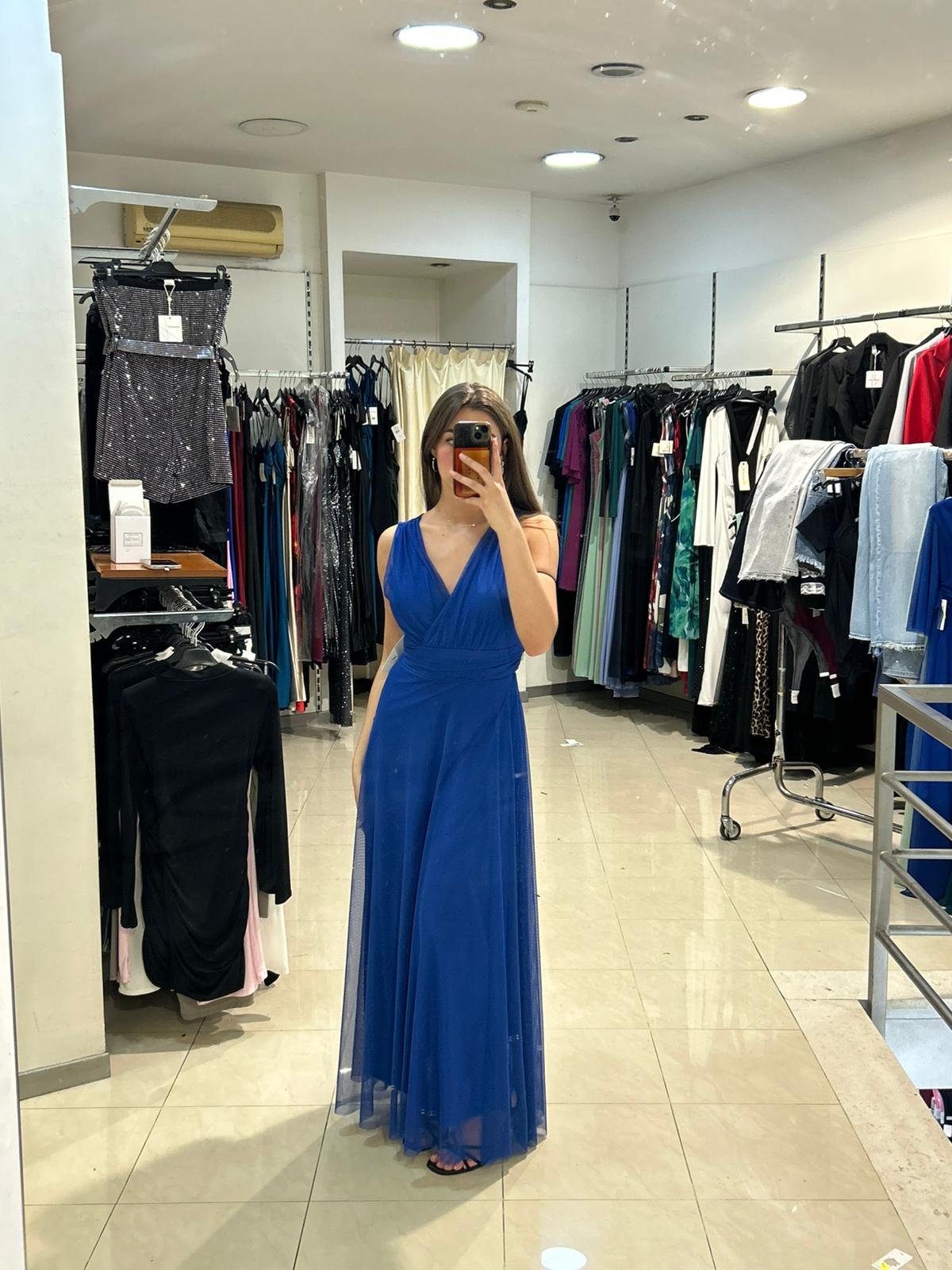 VESTITO LUNGO VELO ROBY