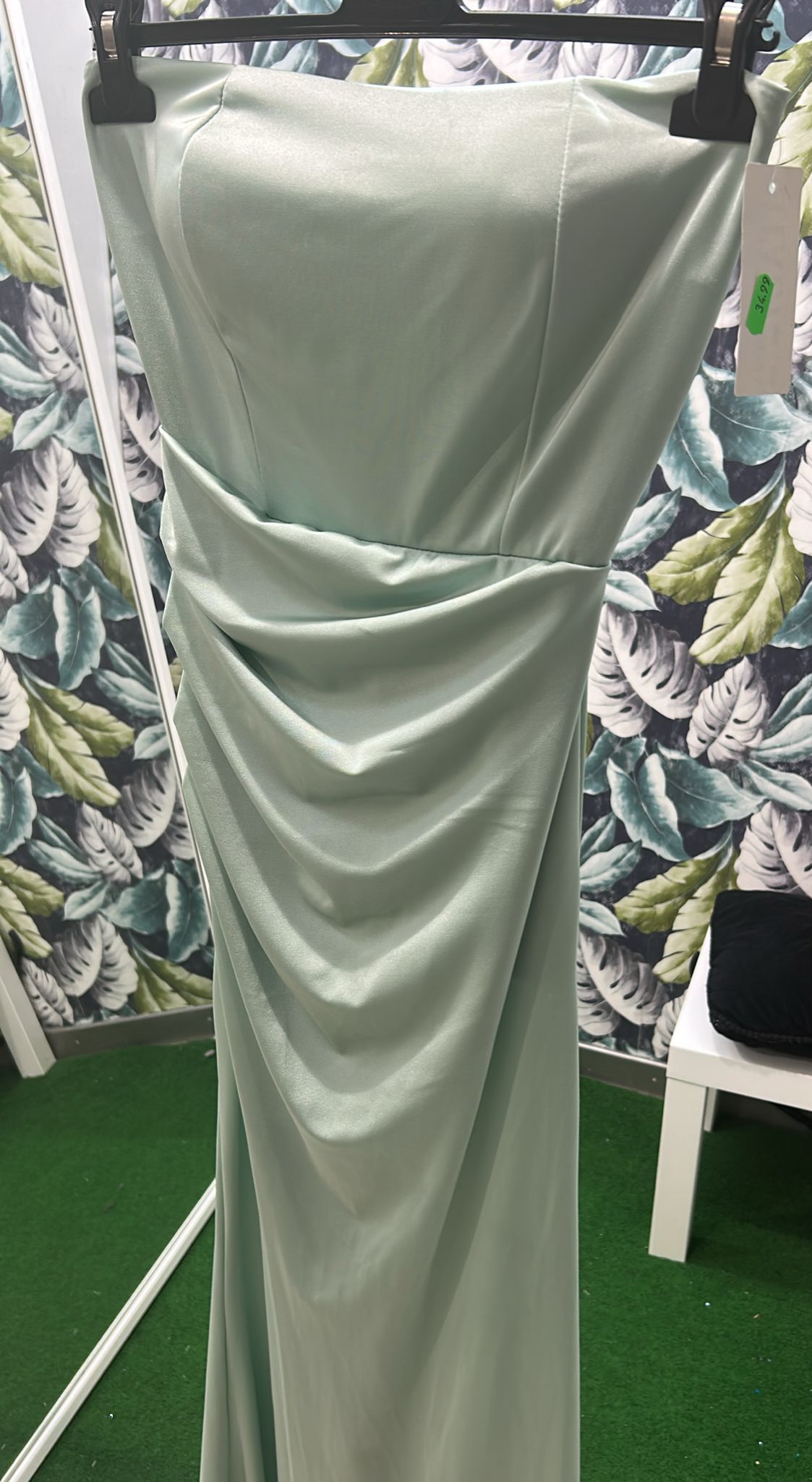 VESTITO LUNGO A FASCIA AMBRA