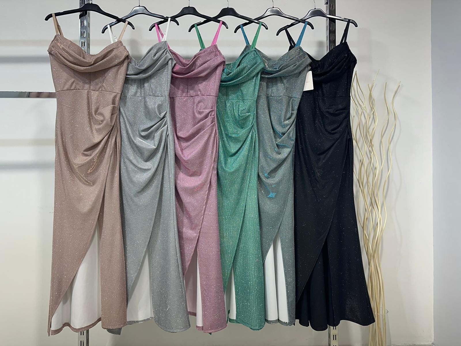 VESTITO LUNGO CHANTAL GLITTER