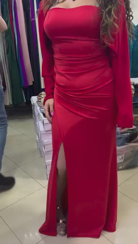 VESTITO LUNGO A FASCIA AMBRA