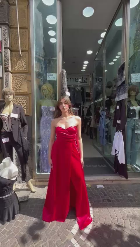 VESTITO LUNGO RASO LUCY