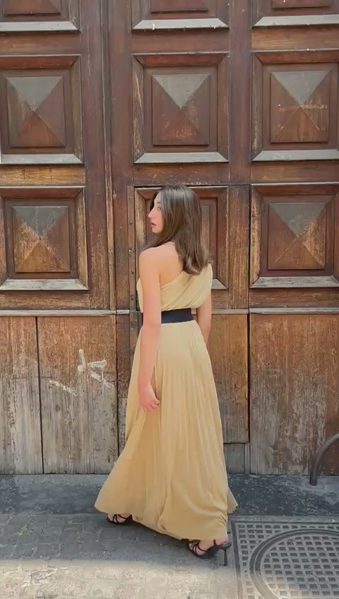 VESTITO LUNGO MONOSPALLA